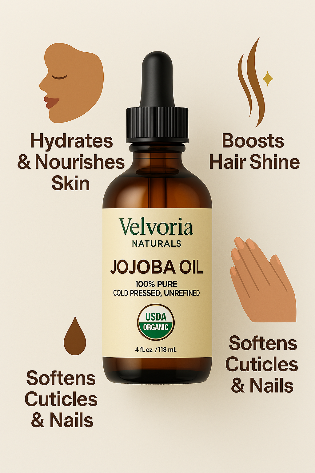 Organic Jojoba Oil 4 oz
