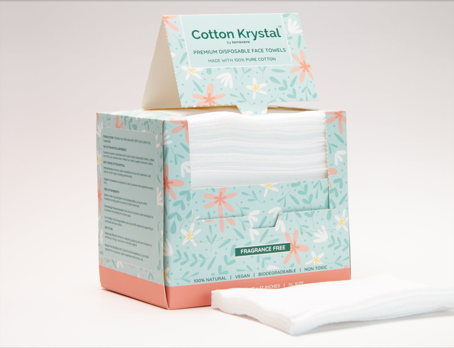 Cotton Krystal Premium Disposable Facial Towels - 50 Count -1Pack